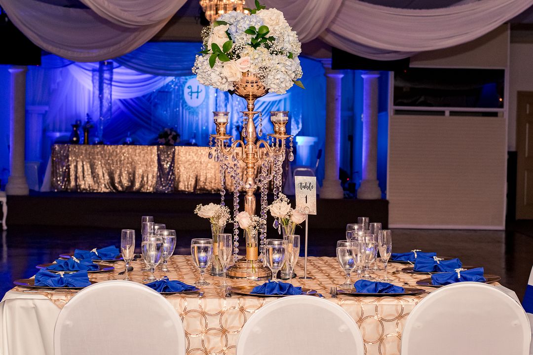 Blue and Gold Quinceañera in Fort Lauderdale, FL - MunaMommy